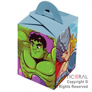 SUPER HEROES CAJA SORPRESA x 6